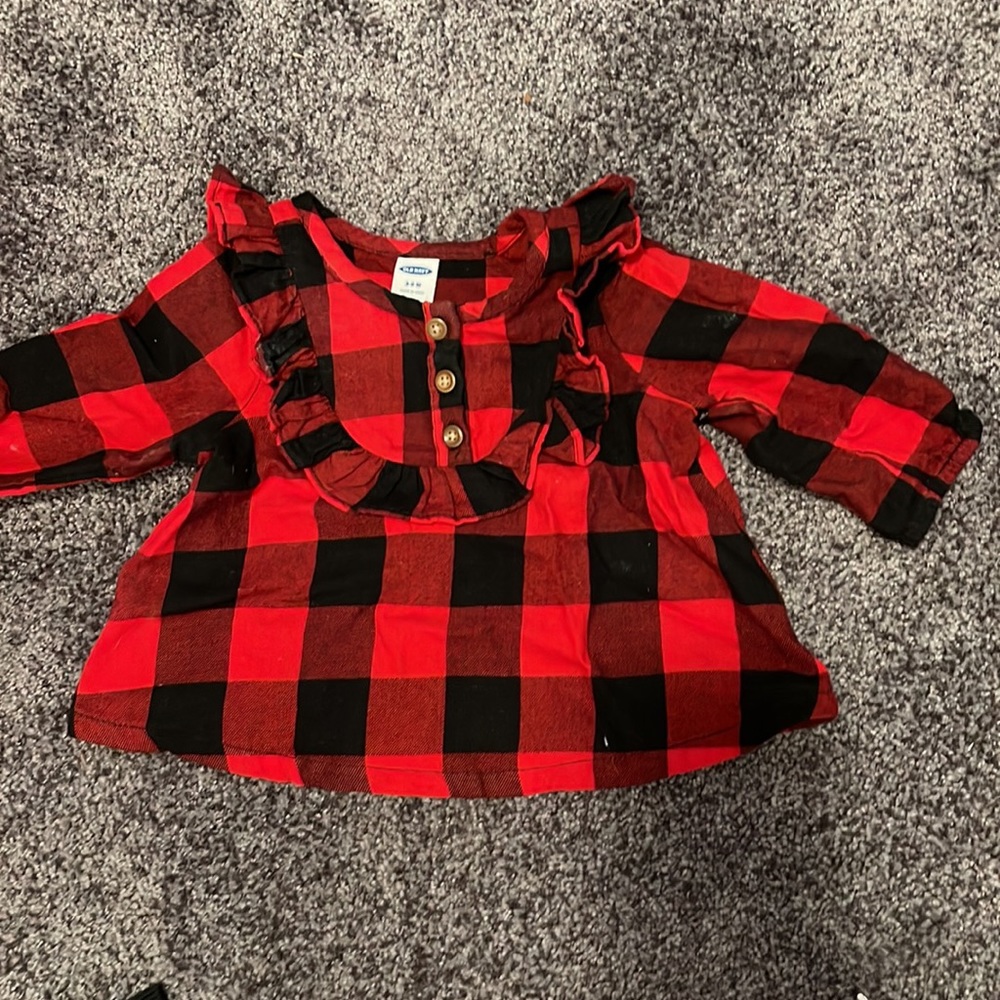 Sweet Buffalo check dress/ tunic baby size 3-6 months